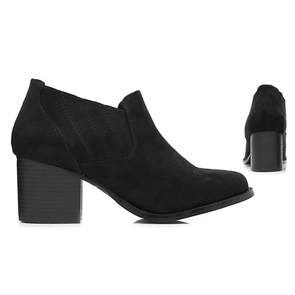 Schwarze Ankle Boots Untergrossen Diamond Shoes Damenschuhe In Untergrossen