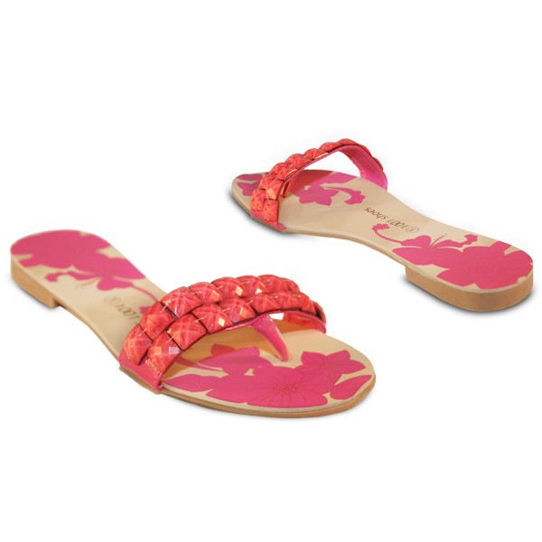 Rosa Zehentrenner Badeschuhe Flip Flops