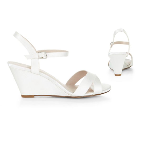 Creme Ivory Satin Sandalen Sandaletten Brautschuhe Hochzeitsschuhe bridalshoes weddingshoes