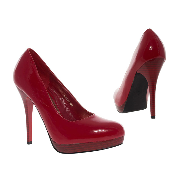 Rote Lack Pumps High Heels